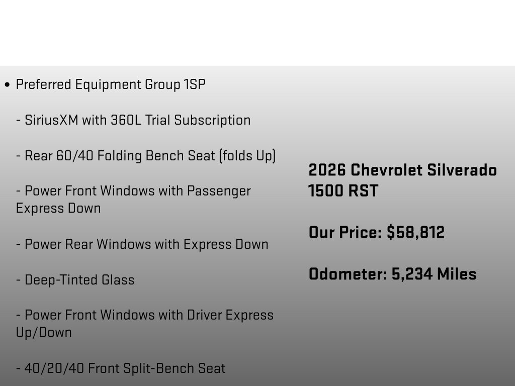 Used 2026 Chevrolet Silverado 1500 RST AWD/4WD image 6
