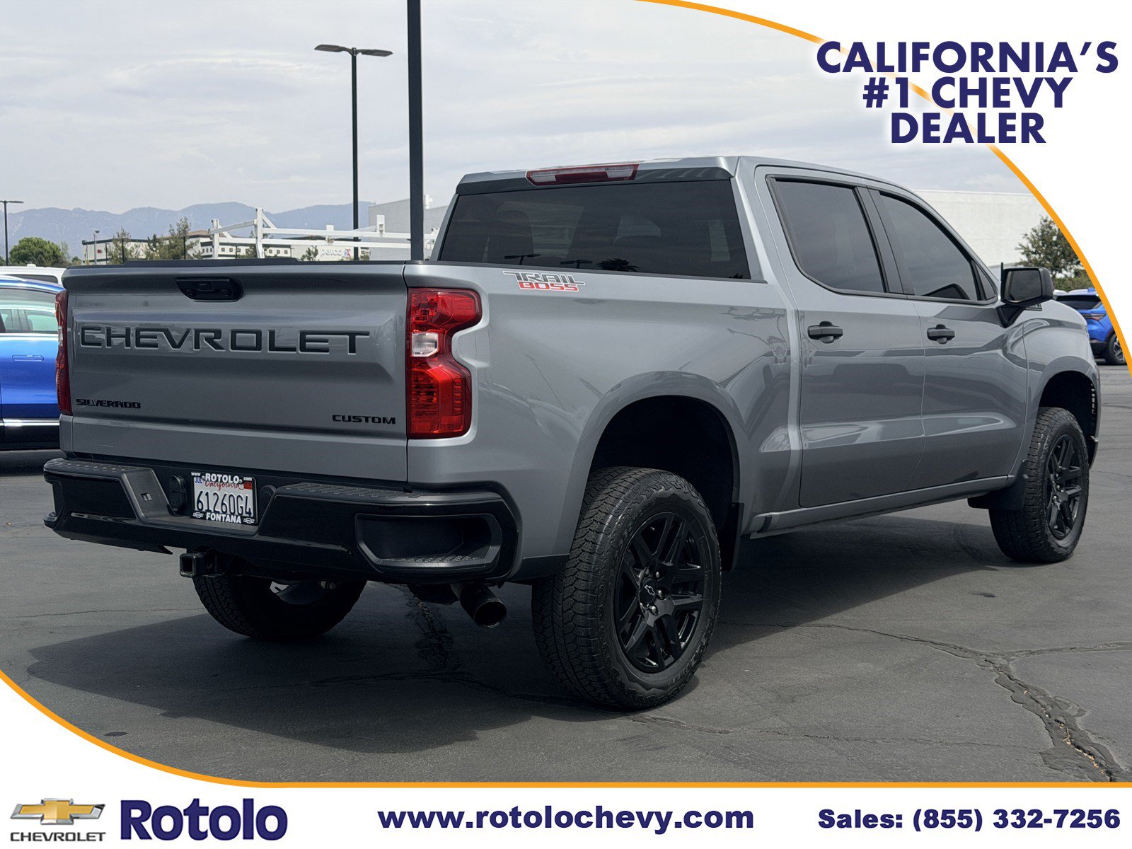 Used 2025 Chevrolet Silverado 1500 Custom Trail Boss w/ Turbomax Blackout Package AWD/4WD image 6