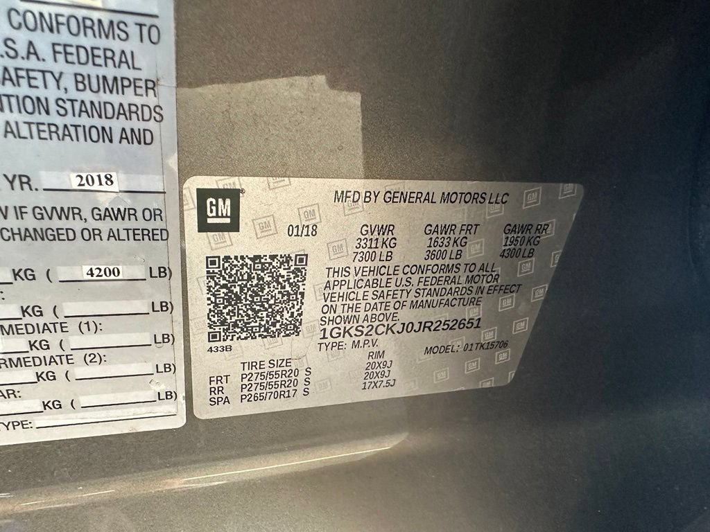 Used 2018 GMC Yukon Denali w/ Enhanced Security Package AWD/4WD image 42