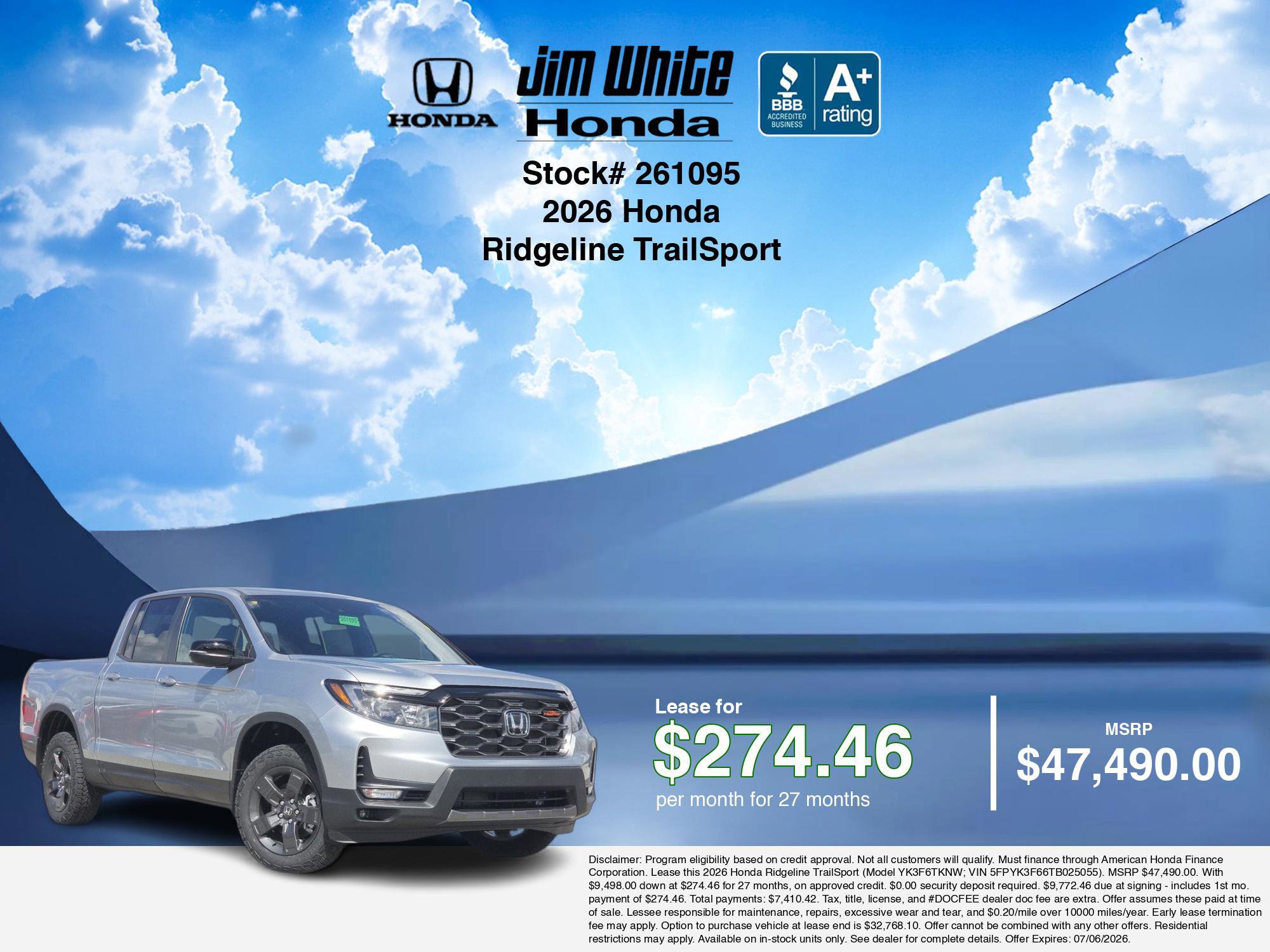 New 2026 Honda Ridgeline TrailSport image 3