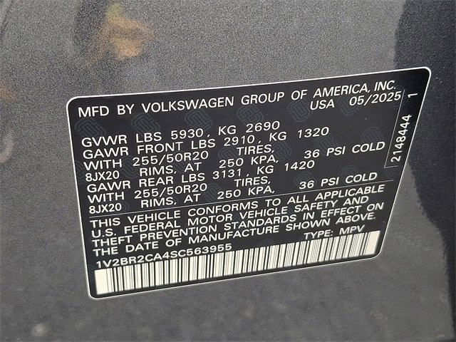 New 2025 Volkswagen Atlas SEL image 19