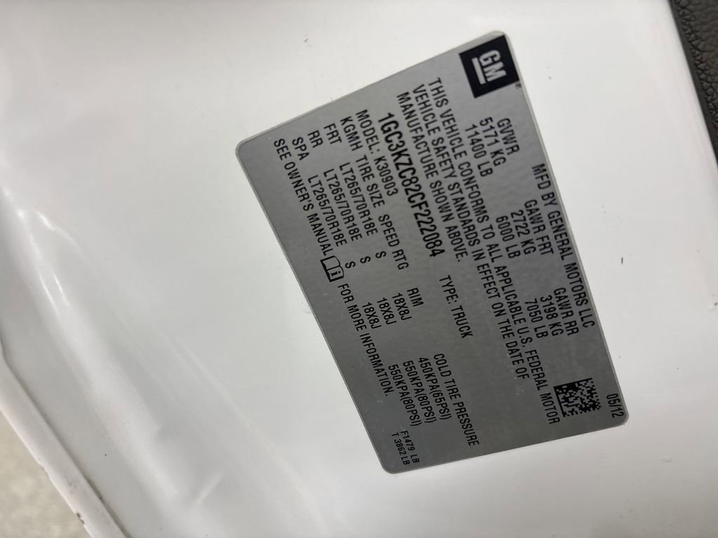 Used 2012 Chevrolet Silverado 3500 W/T w/ Snow Plow Prep Package image 14