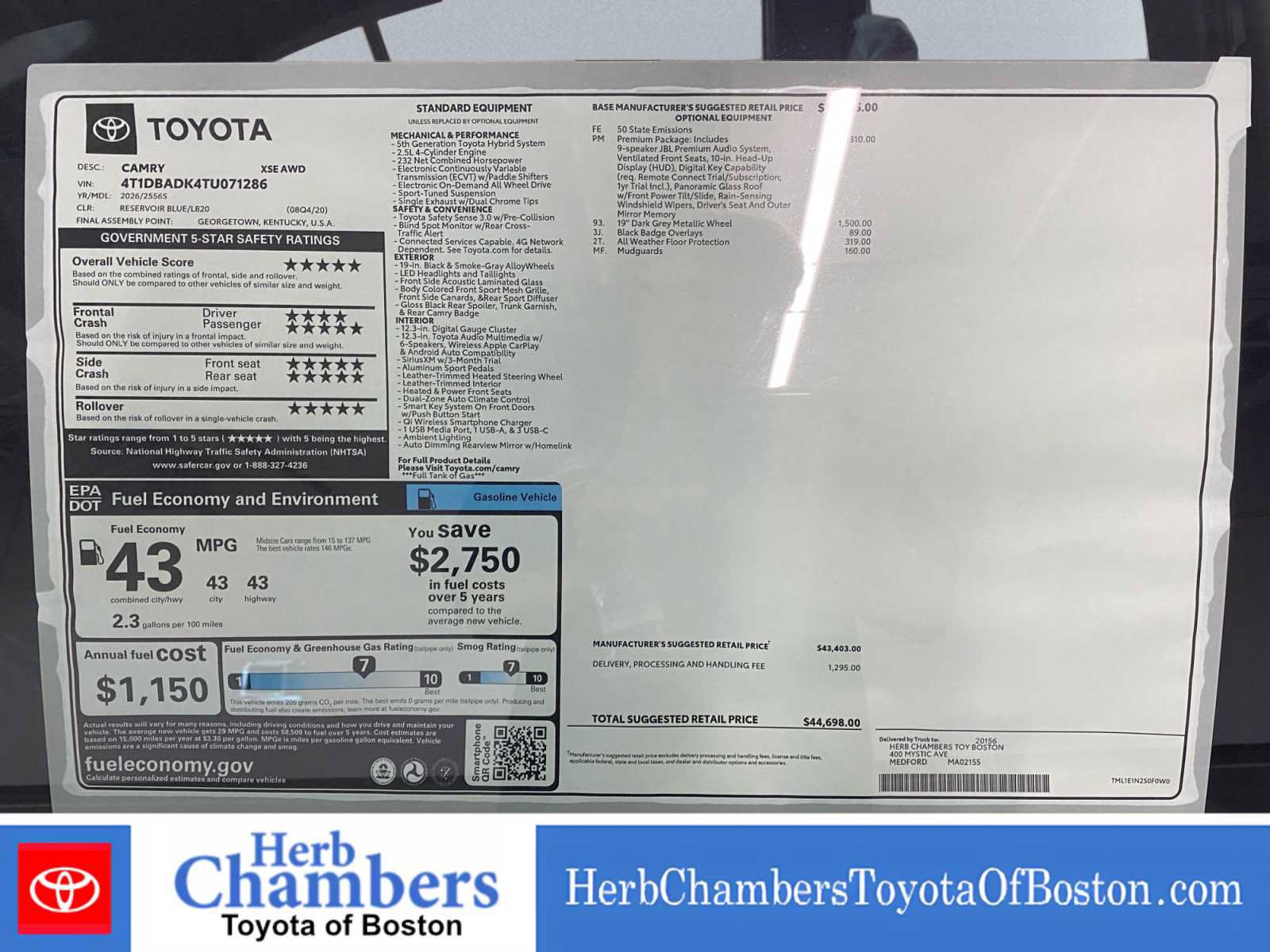 New 2026 Toyota Camry XSE w/ Premium Package AWD/4WD image 13
