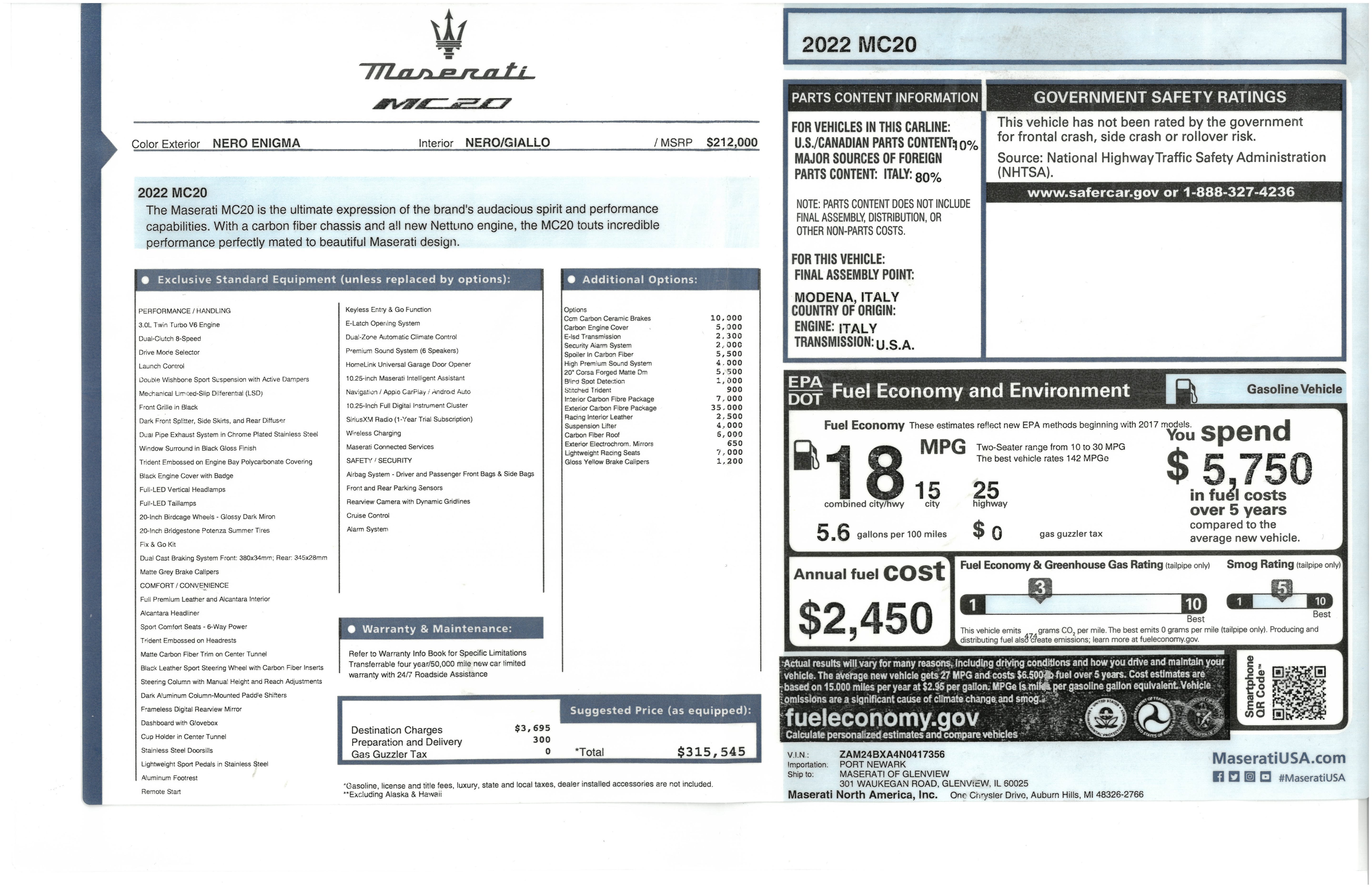 Used 2022 Maserati MC20 Coupe RWD image 43