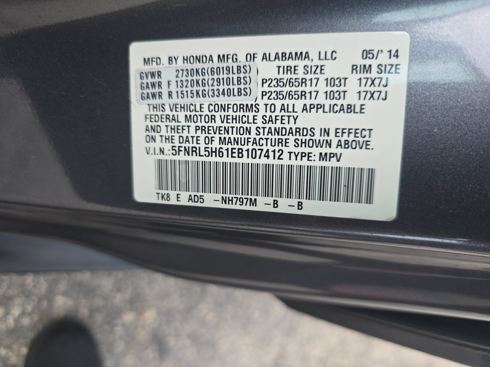 Used 2014 Honda Odyssey EX-L image 39