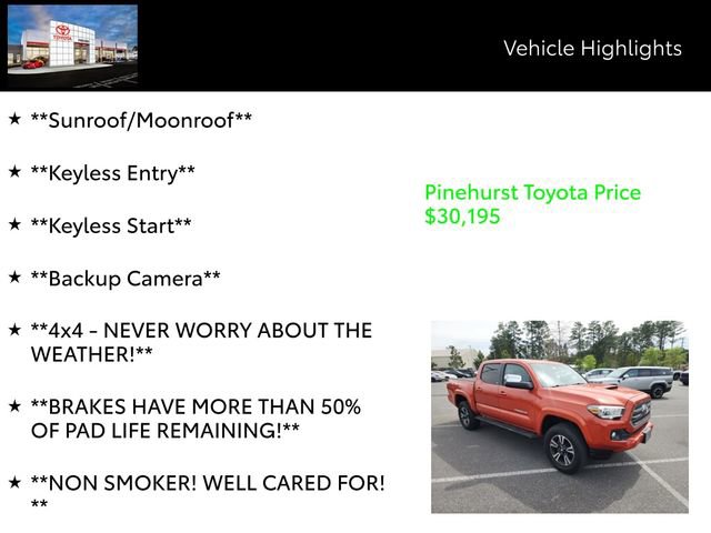 Used 2016 Toyota Tacoma TRD Sport w/ Premium & Technology Package image 13