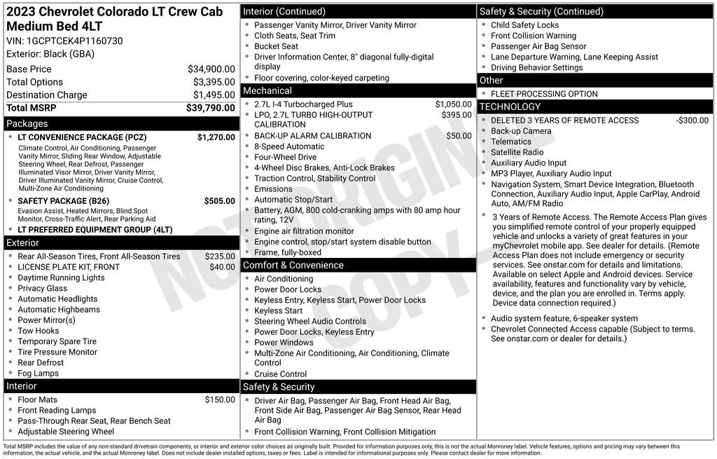 Used 2023 Chevrolet Colorado LT w/ LT Convenience Package AWD/4WD image 17