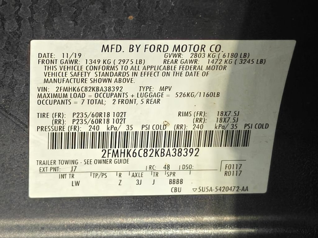 Used 2019 Ford Flex SEL w/ Equipment Group 202A AWD/4WD image 56