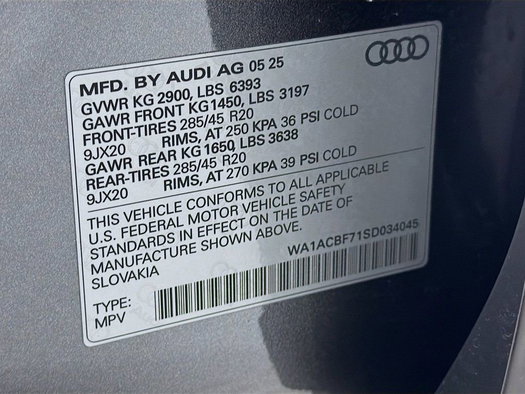 Certified 2025 Audi Q7 2.0T Premium w/ Convenience Plus Package image 36