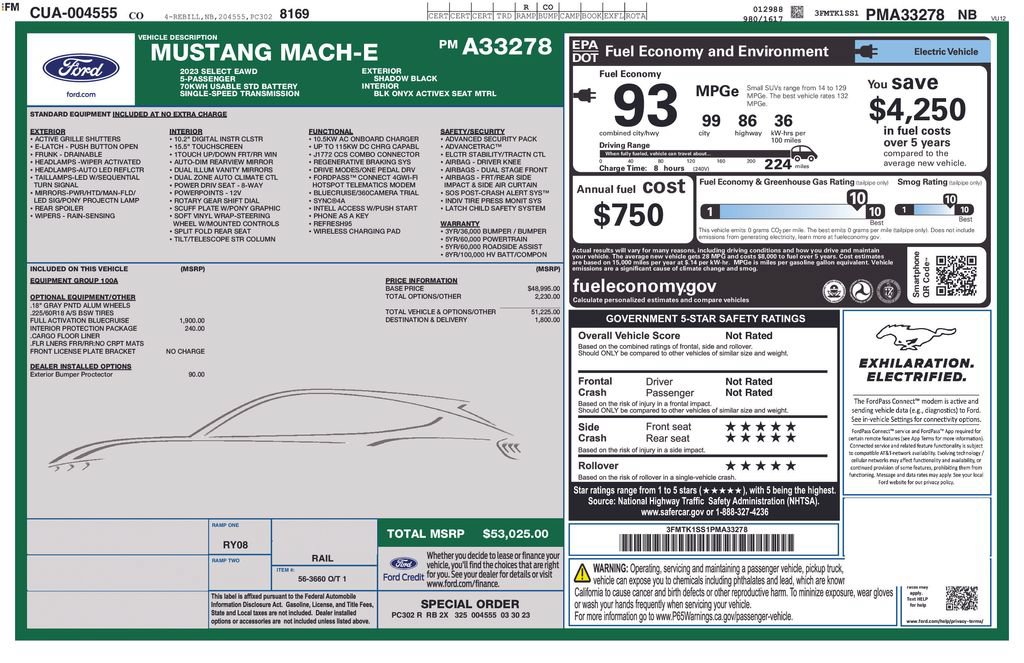 Used 2023 Ford Mustang Mach-E Select AWD/4WD image 34