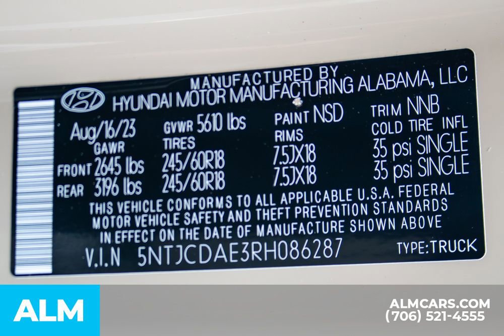 Certified 2024 Hyundai Santa Cruz SEL w/ Activity Package image 17