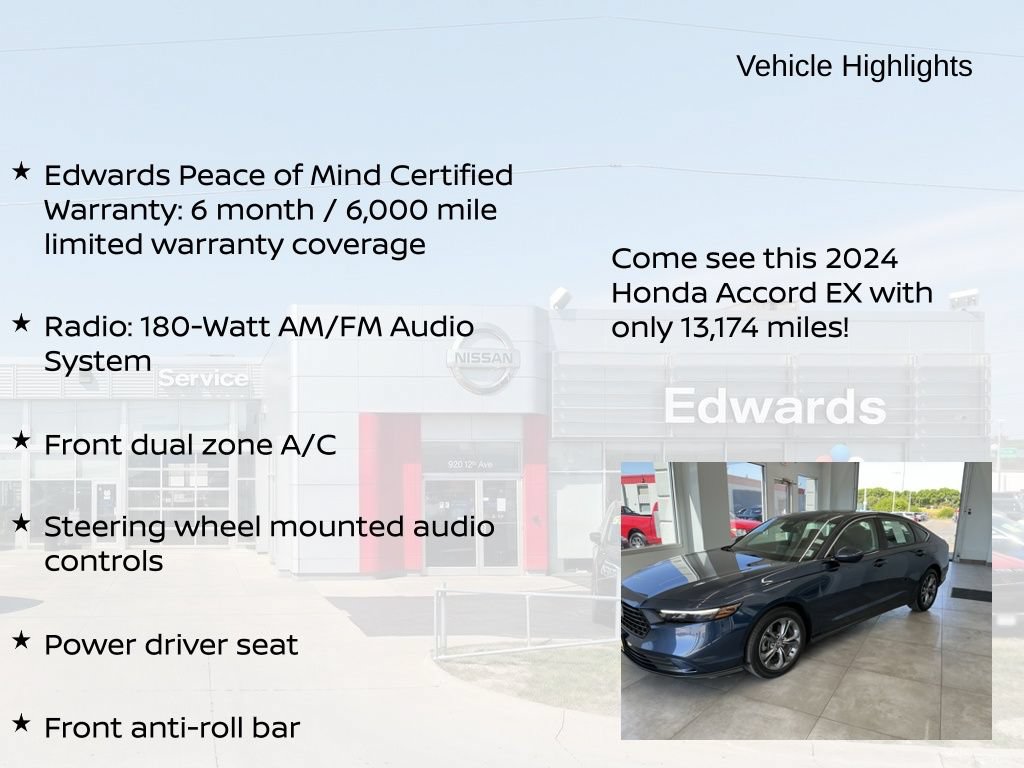 Used 2024 Honda Accord EX image 10