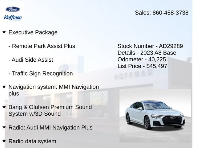 Used 2023 Audi A8 L 3.0T w/ Comfort Plus Package AWD/4WD image 15