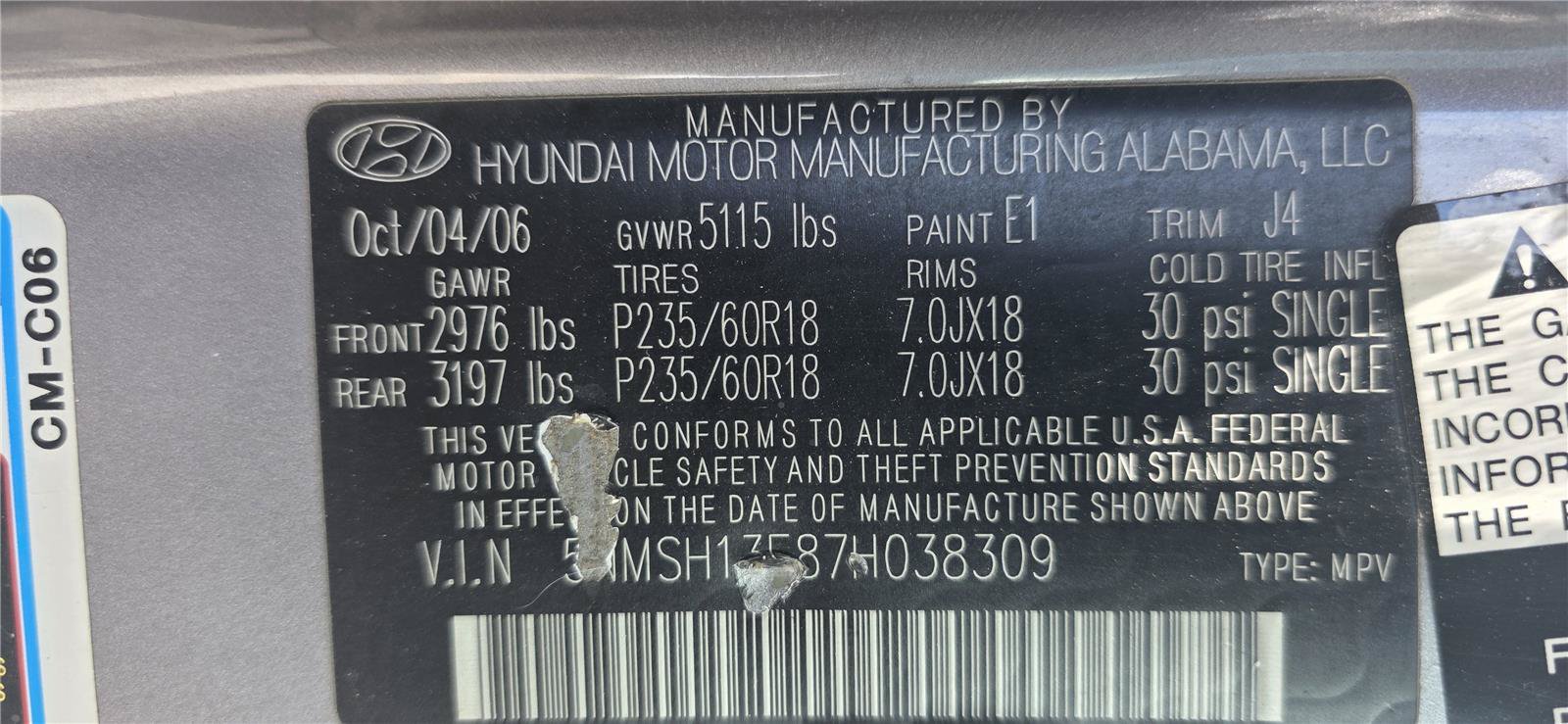 Used 2007 Hyundai Santa Fe SE FWD image 20