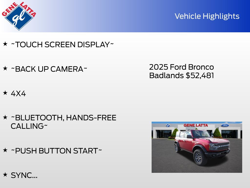 Used 2025 Ford Bronco Badlands AWD/4WD image 28