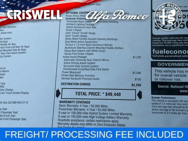 New 2026 Alfa Romeo Tonale w/ Quick Order Package 23H Volce AWD/4WD image 44