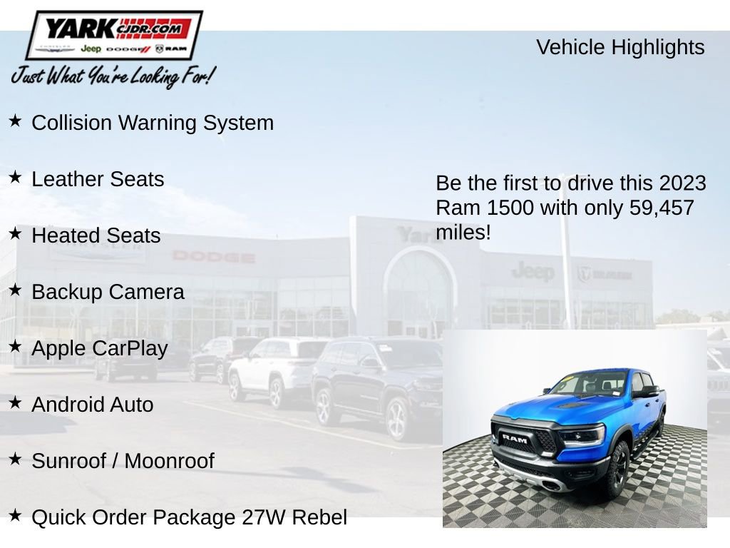 Certified 2023 RAM 1500 Rebel w/ Rebel Level 2 Equipment Group AWD/4WD image 13
