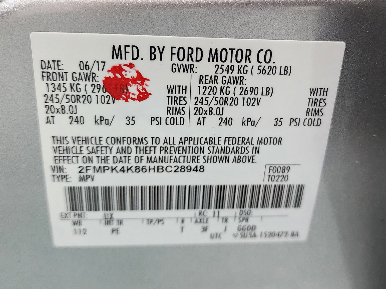 Used 2017 Ford Edge Titanium w/ Equipment Group 302A image 44