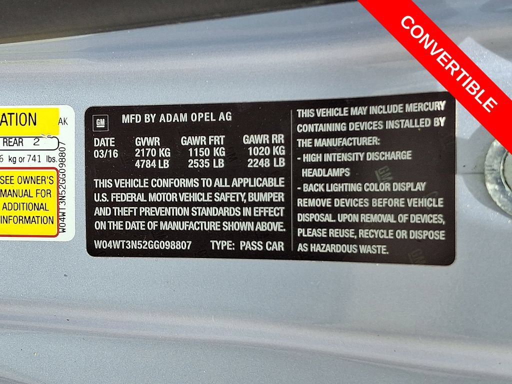 Used 2016 Buick Cascada Premium FWD image 27