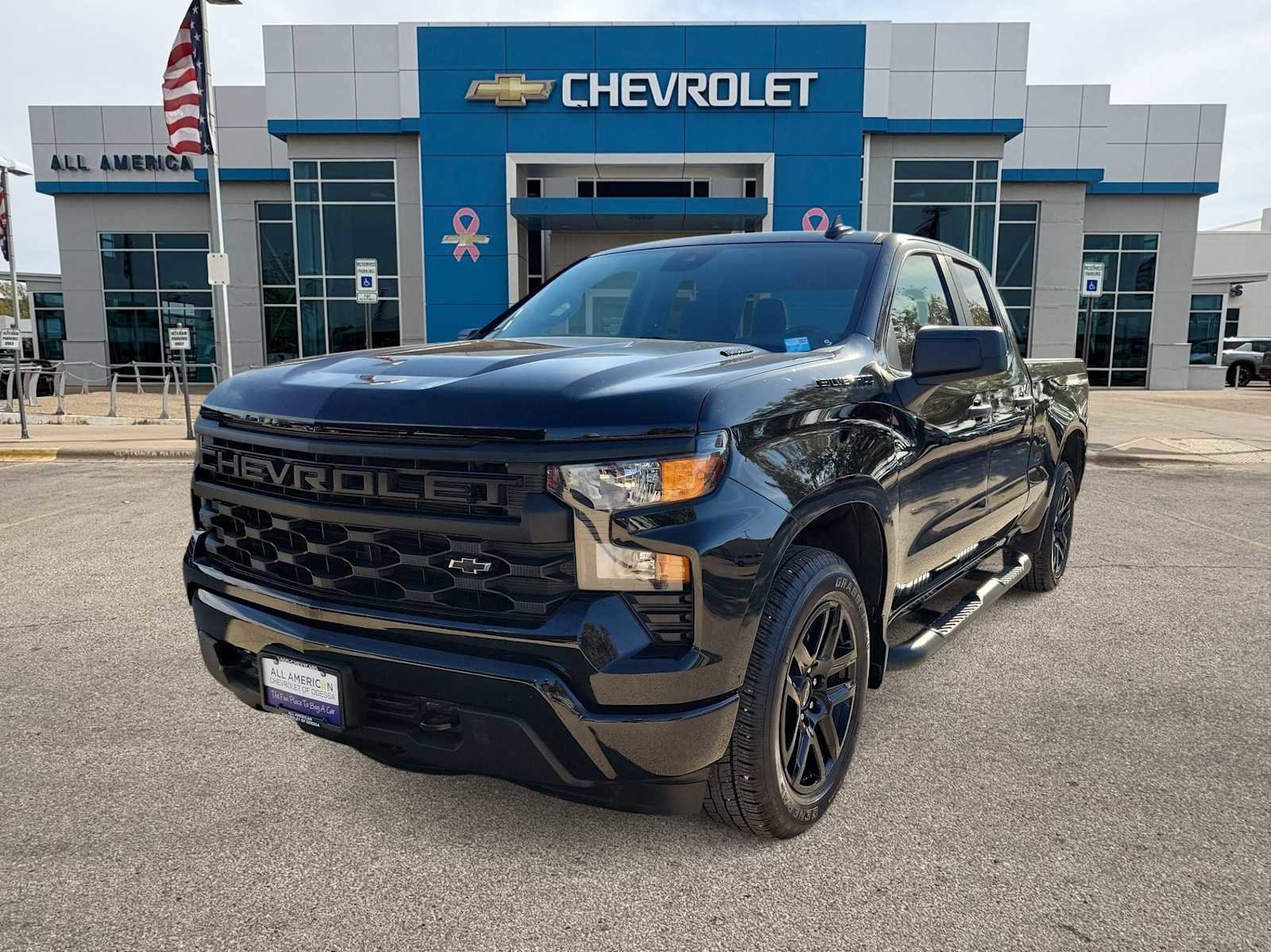 Used 2025 Chevrolet Silverado 1500 Custom w/ LPO, Dark Essentials Package RWD image 1