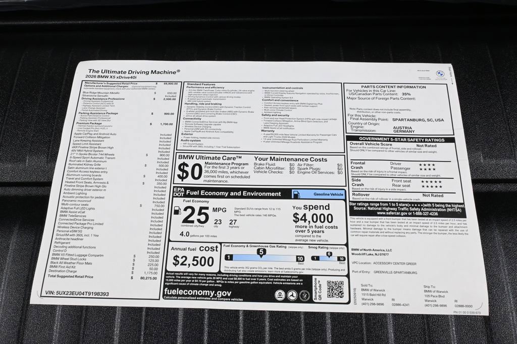 Used 2026 BMW X5 xDrive40i image 39