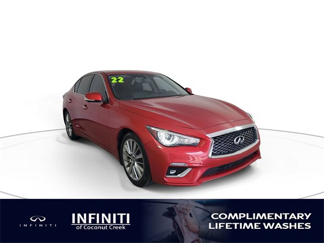 Used 2022 INFINITI Q50 Luxe w/ Cargo Package image 1