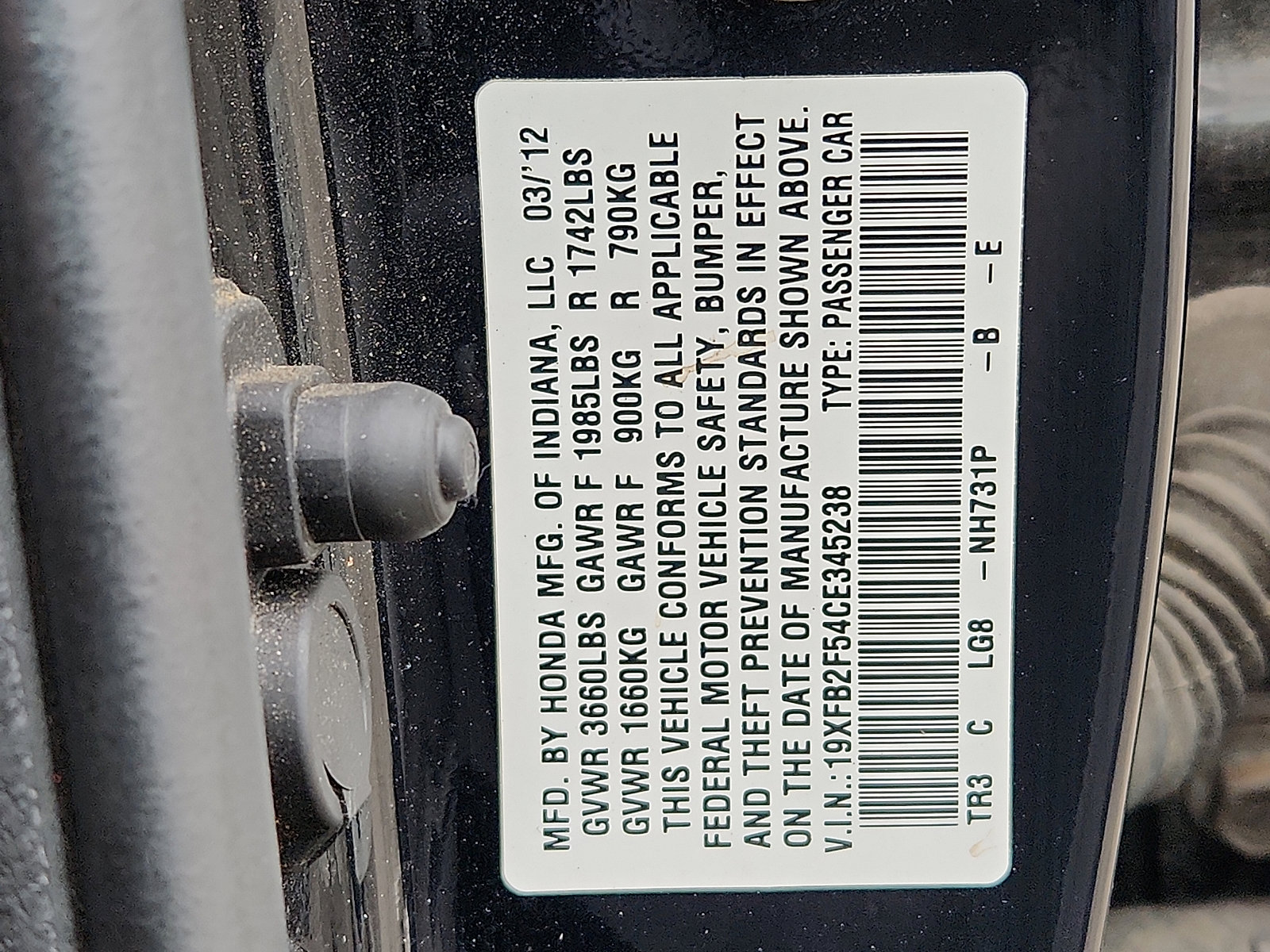 Used 2012 Honda Civic LX image 27