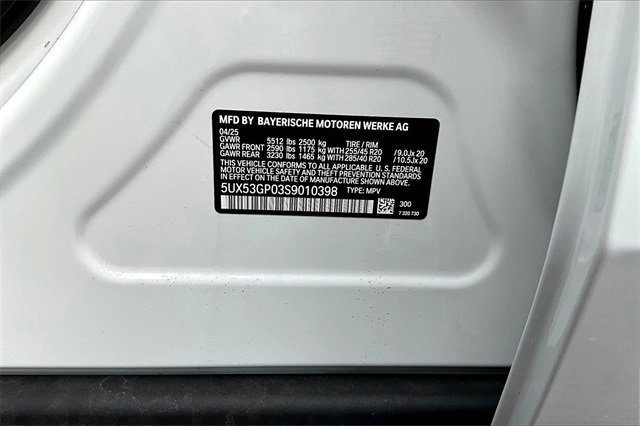 New 2025 BMW X3 xDrive30i w/ Convenience Package image 13