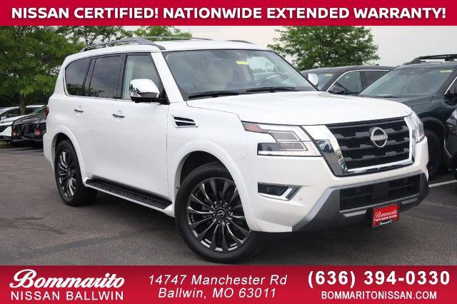 Certified 2023 Nissan Armada Platinum w/ Captain's Chairs Package AWD/4WD image 1