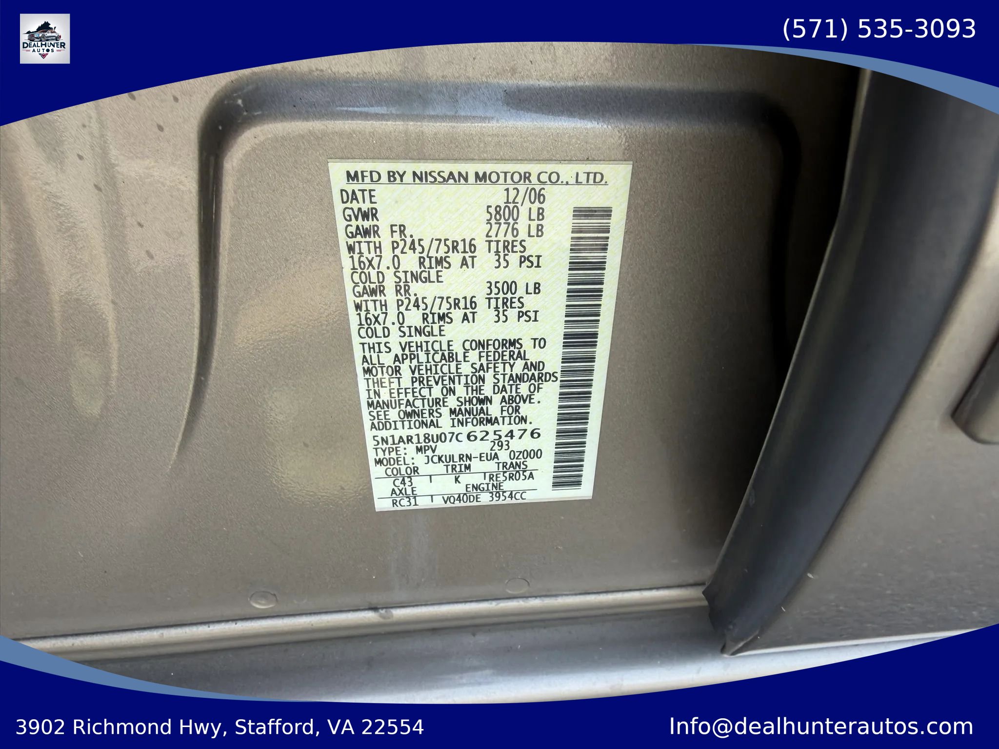 Used 2007 Nissan Pathfinder S RWD image 32