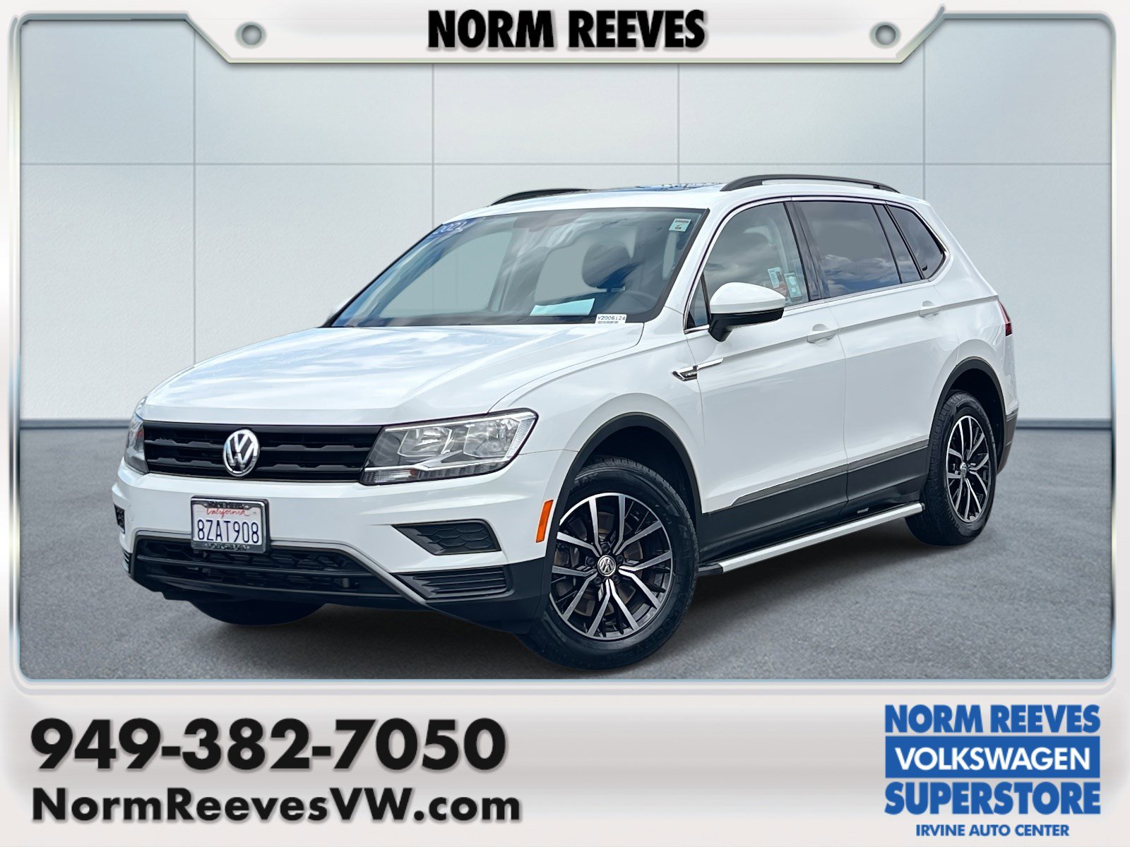 Certified 2021 Volkswagen Tiguan SE w/ Panoramic Sunroof Package