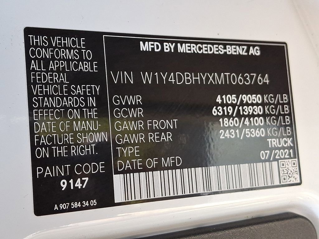 Used 2021 Mercedes-Benz Sprinter 144 Cargo image 27