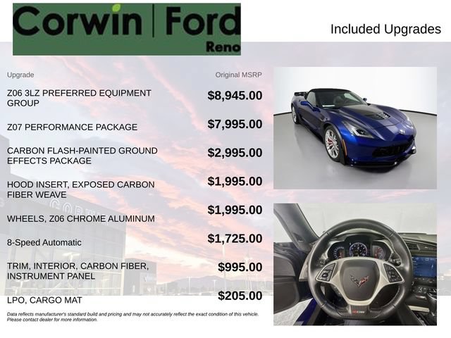 Used 2017 Chevrolet Corvette Z06 RWD image 3
