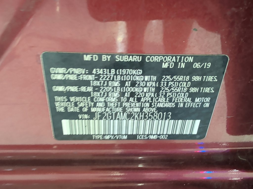Used 2019 Subaru Crosstrek 2.0i Limited AWD/4WD image 14