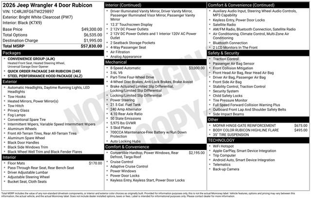 New 2026 Jeep Wrangler Unlimited Rubicon image 32