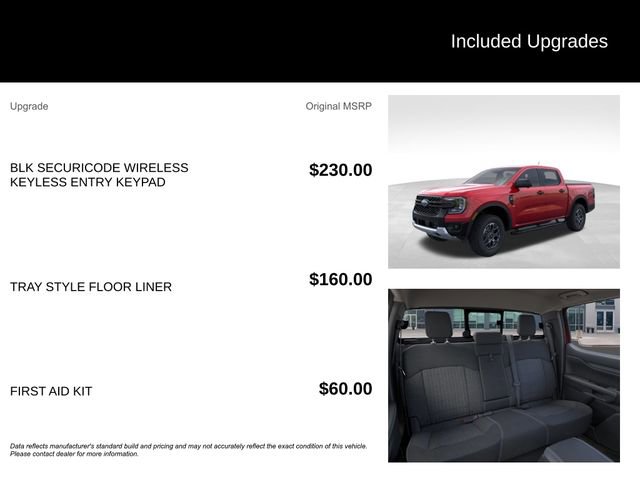 New 2026 Ford Ranger XLT w/ Equipment Group 301A High image 10