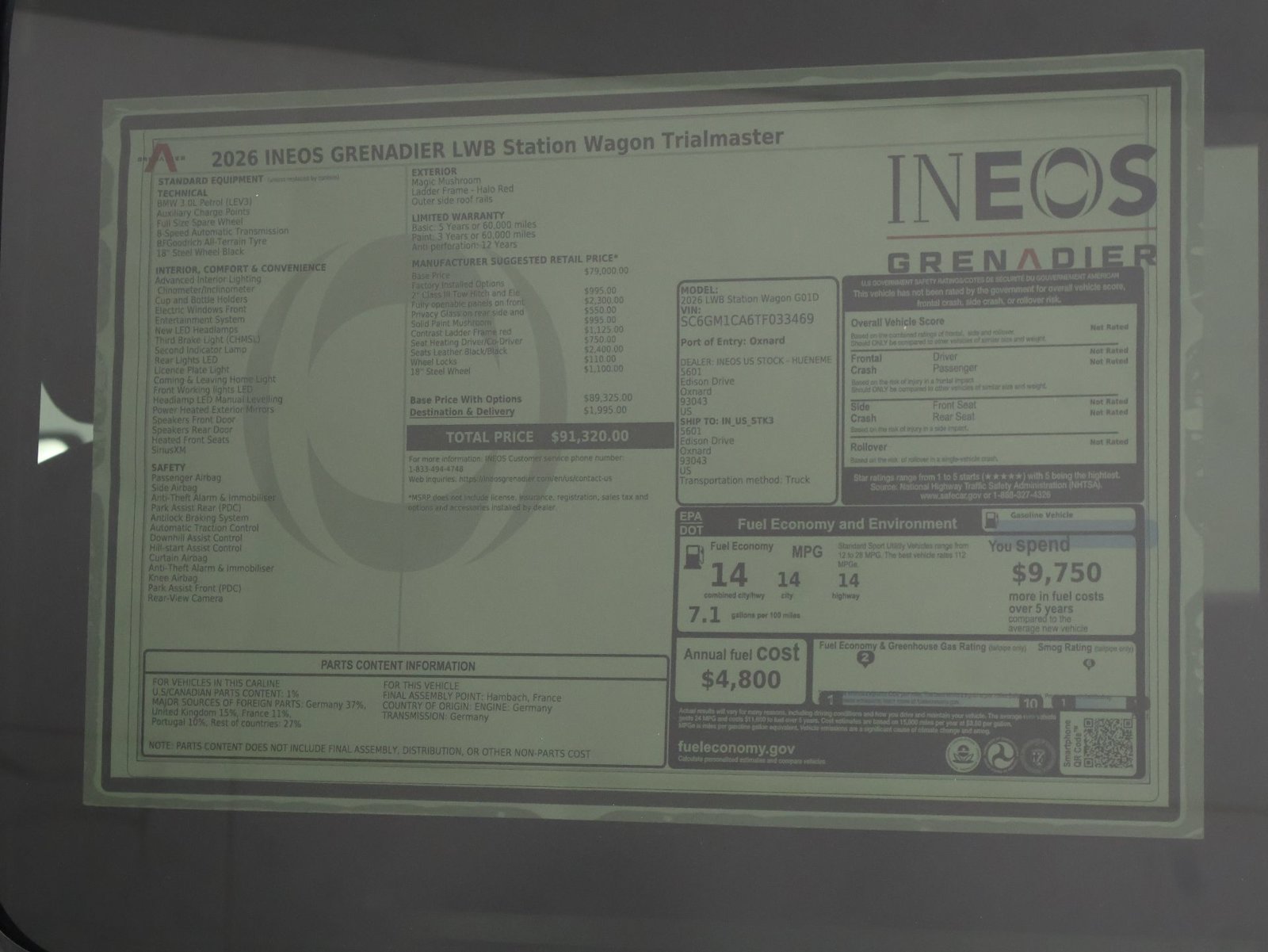 New 2026 INEOS Grenadier Station Wagon AWD/4WD image 23