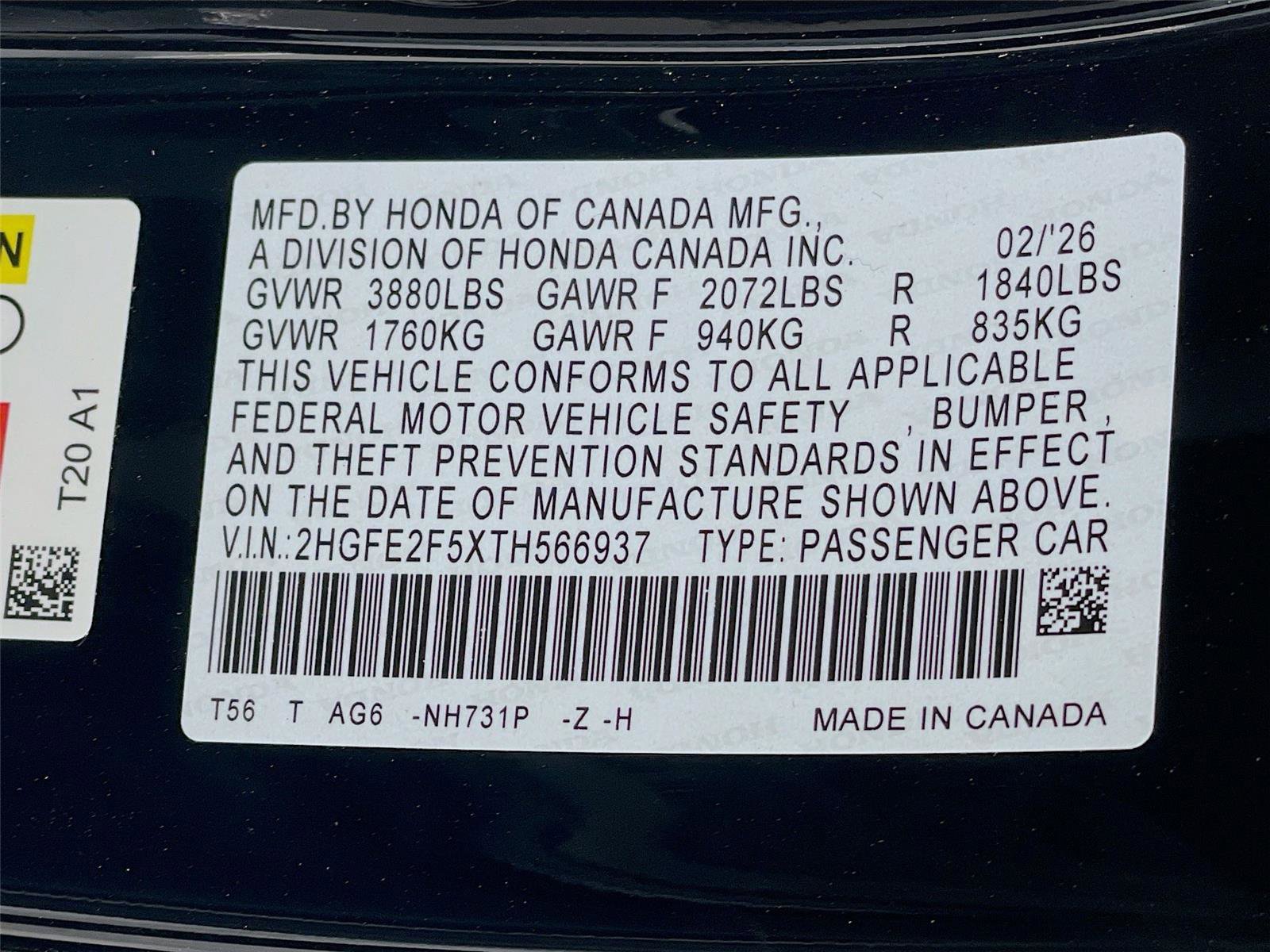 New 2026 Honda Civic Sport image 22