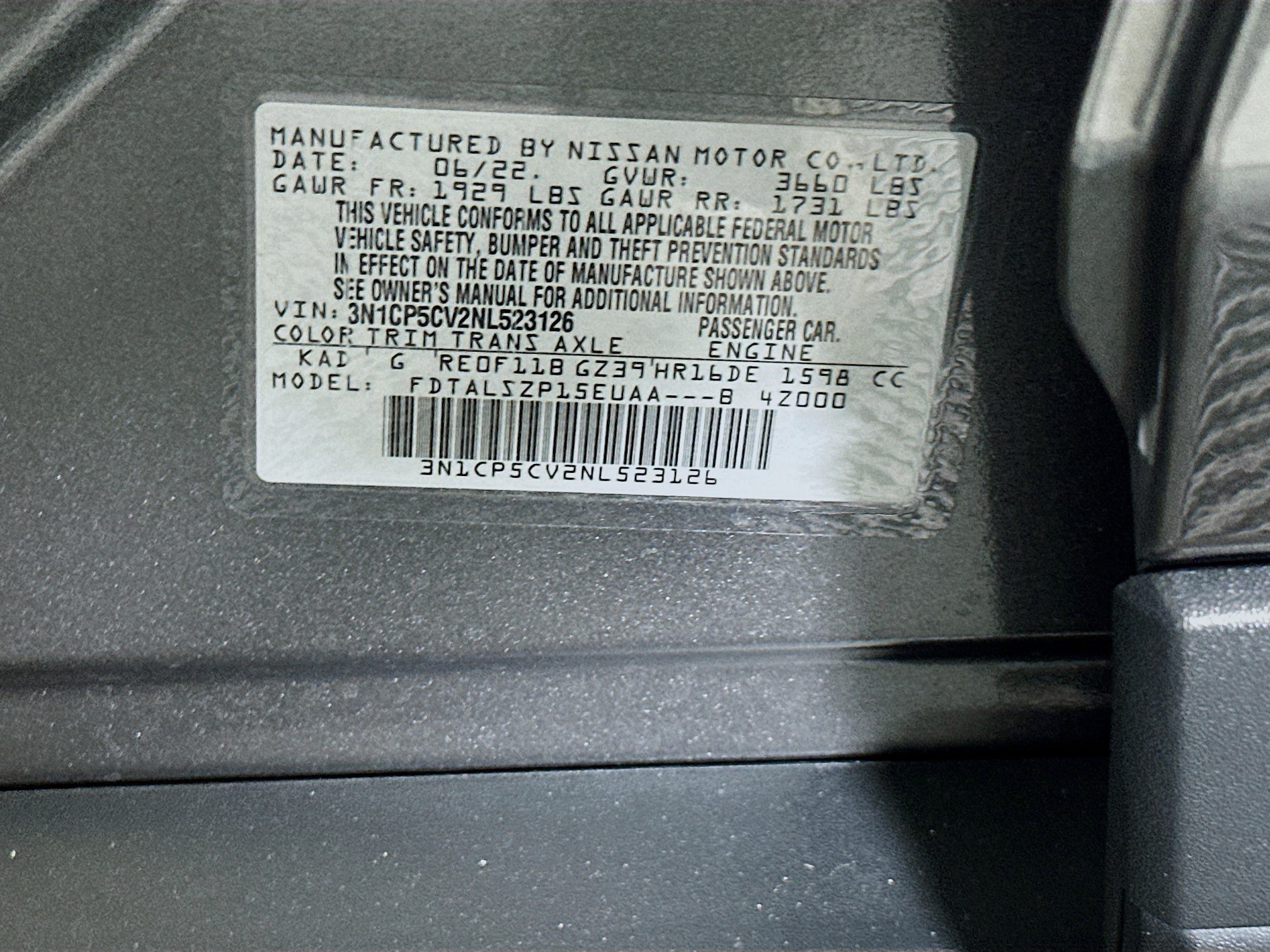 Used 2022 Nissan Kicks SV FWD image 12