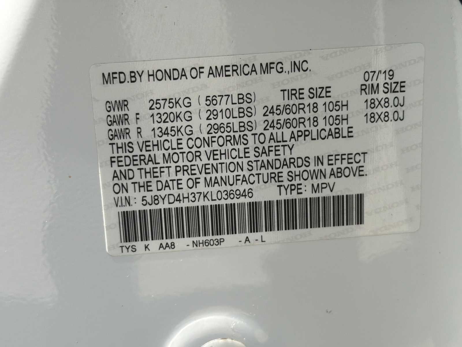 Certified 2019 Acura MDX SH-AWD image 13