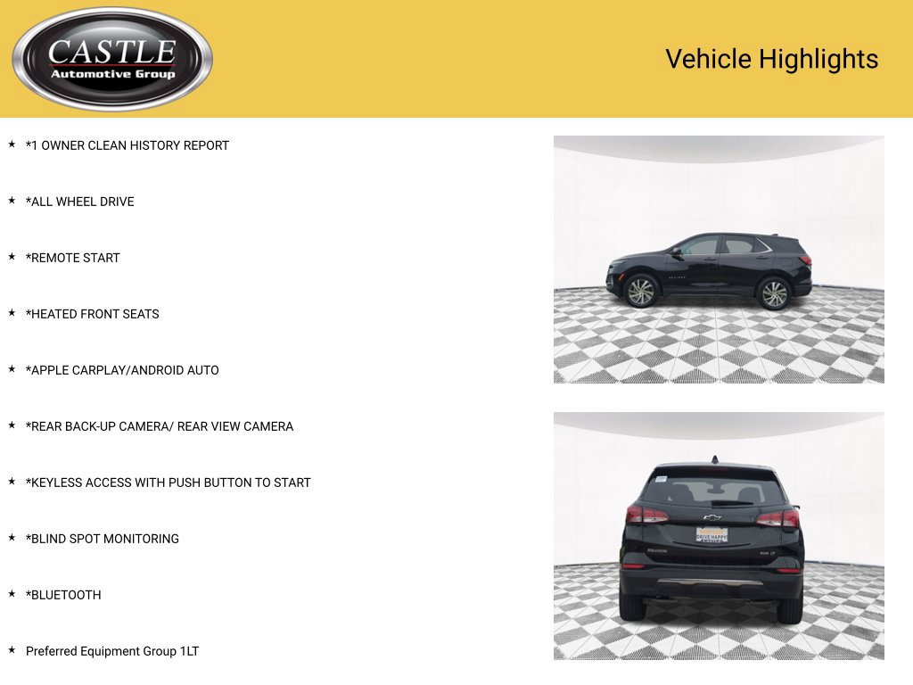 Used 2024 Chevrolet Equinox LT w/ LPO, Floor Liner Package AWD/4WD image 3