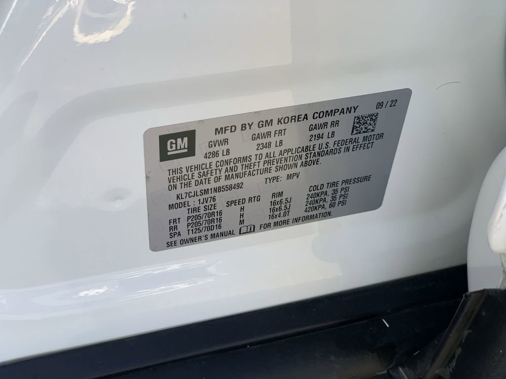 Certified 2022 Chevrolet Trax LT w/ LT Convenience Package image 32