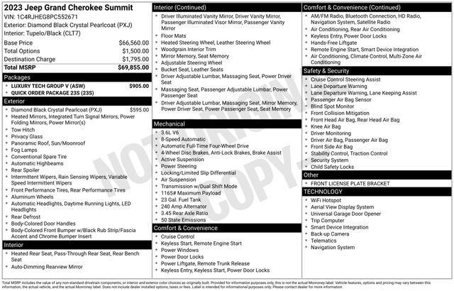 Used 2023 Jeep Grand Cherokee Summit w/ Luxury Tech Group V image 20