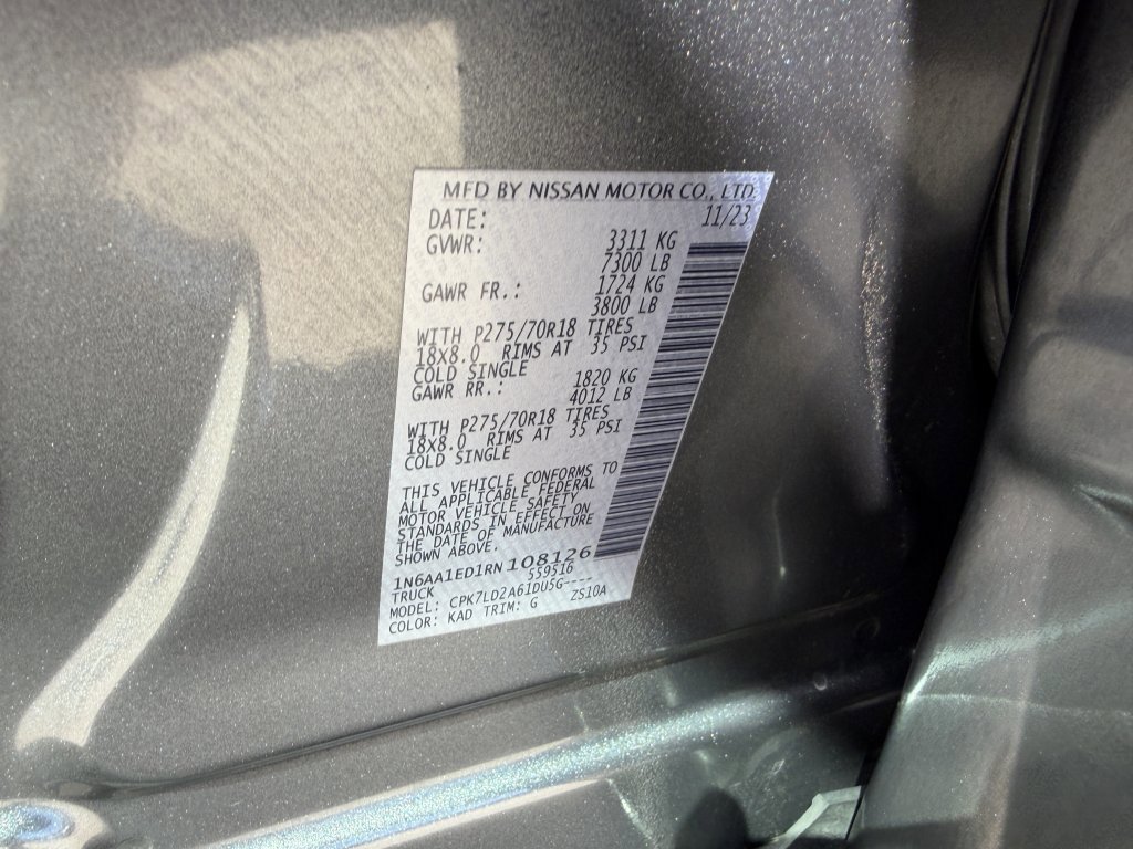 Used 2024 Nissan Titan PRO-4X w/ Pro-4x Convenience Package image 47