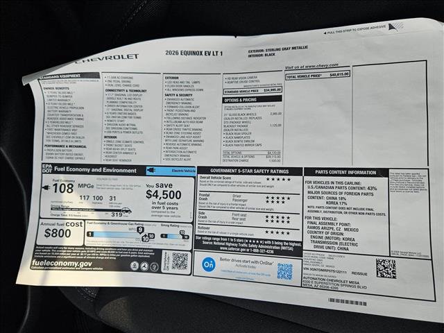 New 2026 Chevrolet Equinox EV LT image 18