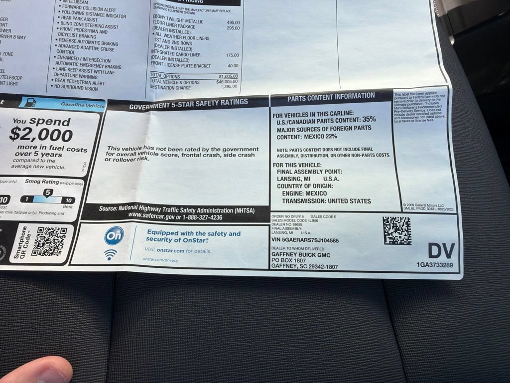 Used 2025 Buick Enclave Preferred w/ LPO, Floor Liner Package FWD image 49