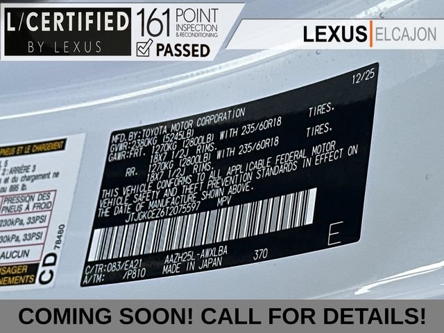 Certified 2026 Lexus NX 350h AWD w/ Accessory Package (2T) image 37