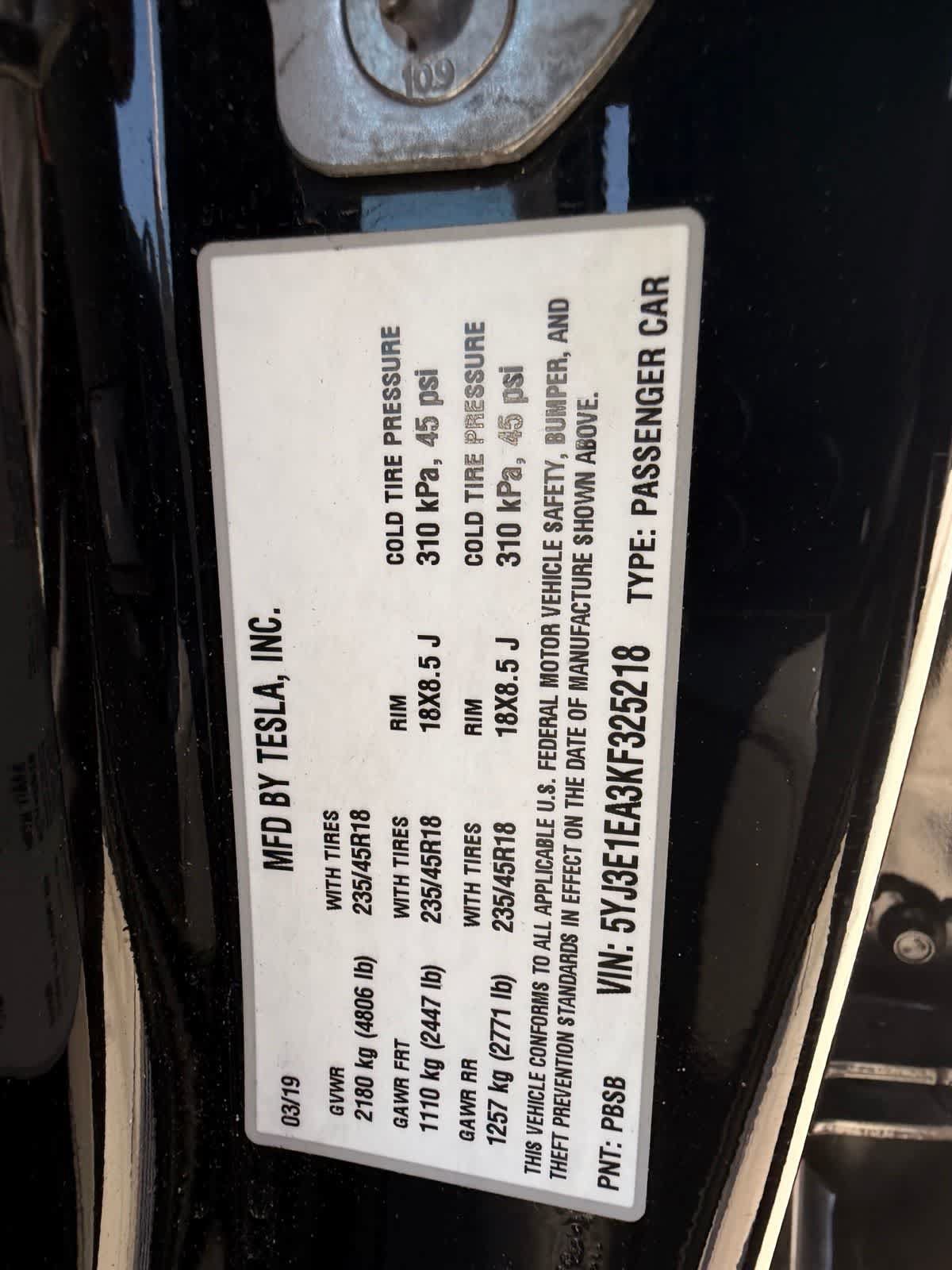 Used 2019 Tesla Model 3 Long Range RWD image 20