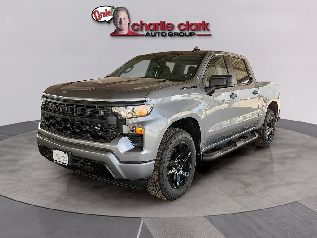 New 2026 Chevrolet Silverado 1500 Custom w/ Turbomax Blackout Package RWD image 1