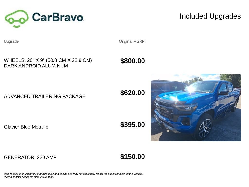 Used 2023 Chevrolet Colorado Z71 w/ Advanced Trailering Package AWD/4WD image 16